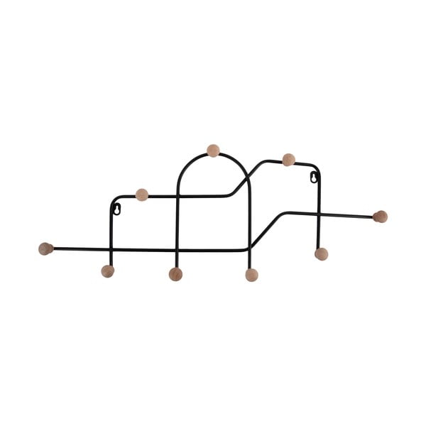 Cuier de perete negru din metal 71 cm Maze – PT LIVING