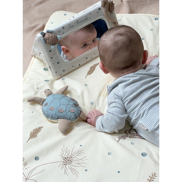 Saltea de joacă pentru copii, galben-deschis 80x80 cm Sea Garden – Cam Cam Copenhagen-image-4