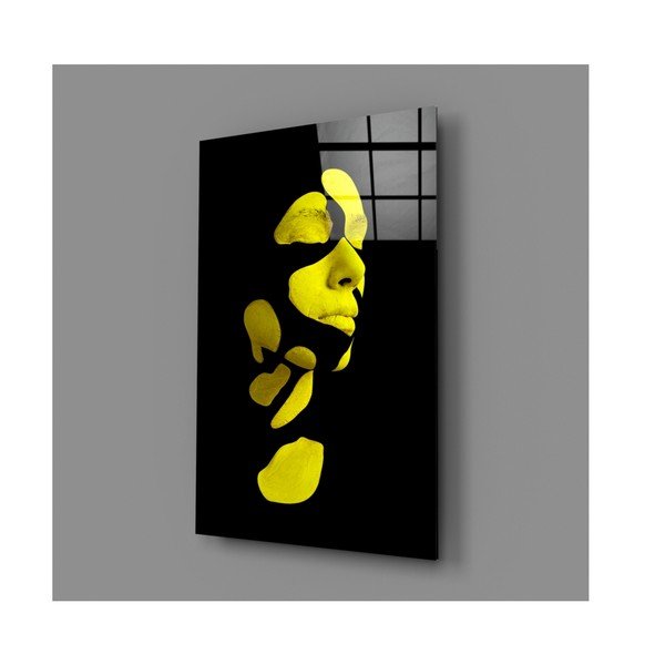 Tablou din sticlă Insigne Fragmented Yellow-image-4