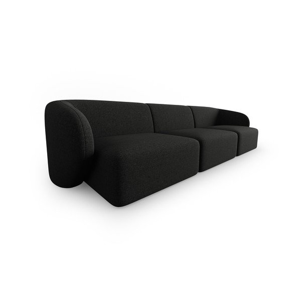 Canapea neagră 259 cm Shane – Micadoni Home-image-1