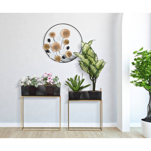 Decorațiune de perete Mauro Ferretti Dory, ø 59 cm, negru - auriu-image-1