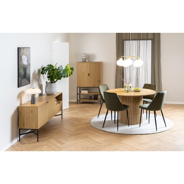 Comodă   joasă cu aspect de lemn de stejar 180x70 cm Jaipur – Actona-image-1