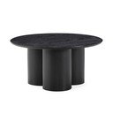 Măsuță de cafea neagră rotundă ø 80 cm Lua – MOME