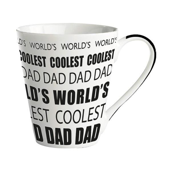 Cană porțelan KJ Collection World’s coolest dad, 300 ml