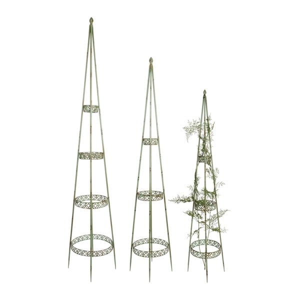 Set 3 suporturi metalice pentru flori Esschert Design