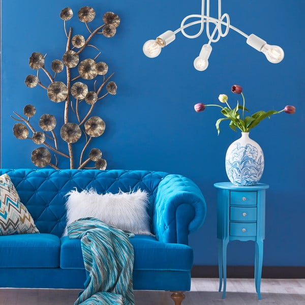 Plafonieră albă fără abajur 36x36 cm Camilla – LAMKUR-image-1