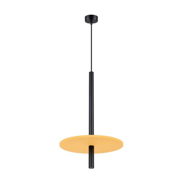 Lustră galbenă/bej din metal ø 30 cm Rilu – Sollux