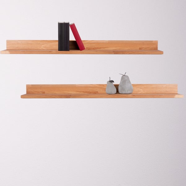 Raft în culoare naturală pentru fotografii din lemn de stejar 100 cm Kalle – Interia Home & Living-image-1