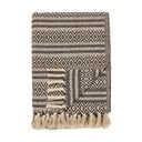 Pătură maro din bumbac reciclat 130x180 cm Adana – House Nordic