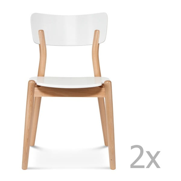 Set 2 scaune de lemn Fameg Tyge