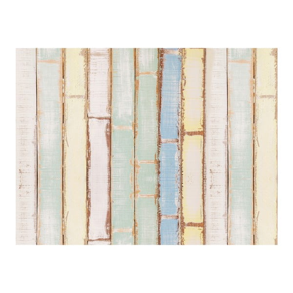 Covor din vinilin Floorart Bambú Pastel, 100 x 133 cm