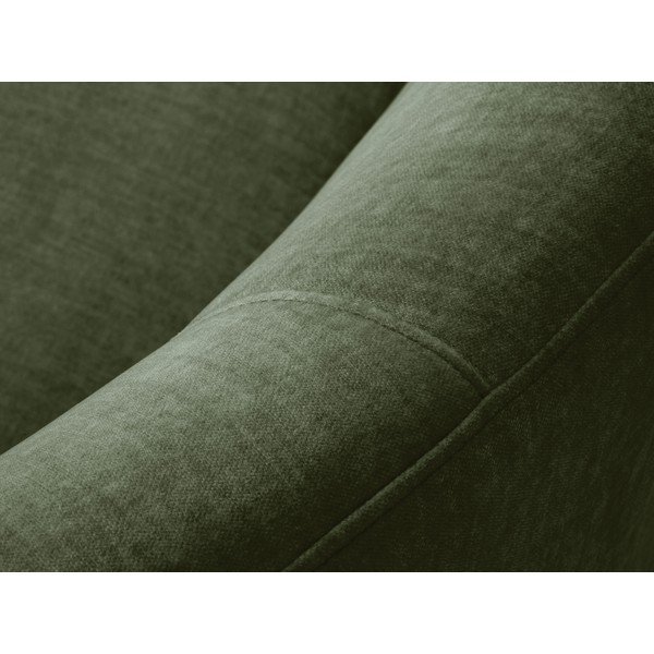 Canapea asimetrică din catifea Mazzini Sofas Debbie, colț dreapta, verde-image-1
