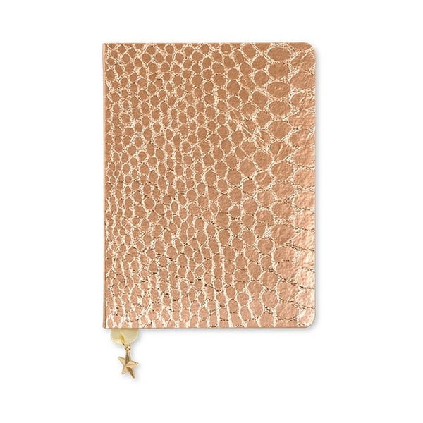 Caiet A6 GO Stationery All That Glitters Croc, bronz