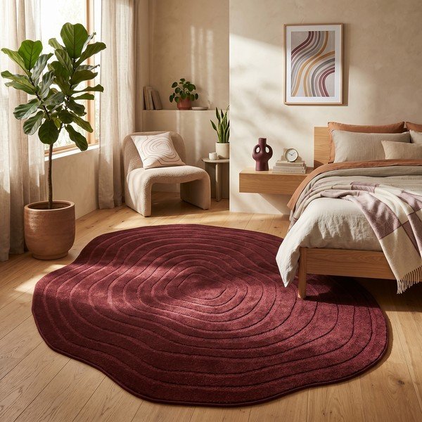 Covor burgundy 160x230 cm Pebble – ESTE-image-2