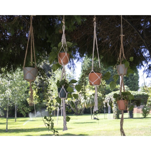 Suport suspendat pentru ghiveci de flori din material textil ø 13 cm (înălțime 100 cm) Macramé – Artevasi-image-3