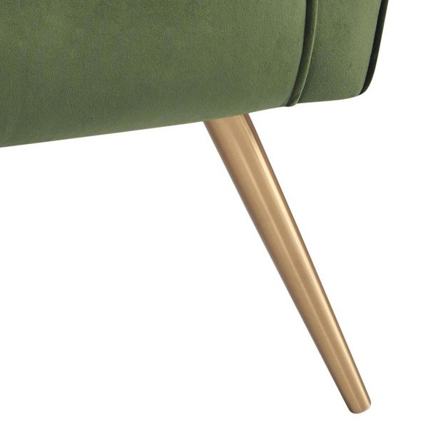 Fotoliu cu husă de catifea Actona Bodiva, verde închis-image-2