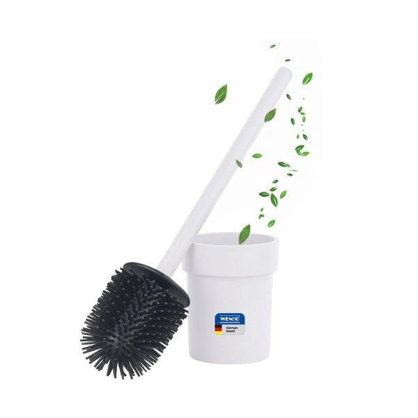 Perie de WC albă autoadezivă cu Turbo-Loc din plastic Lizan – Wenko-image-2
