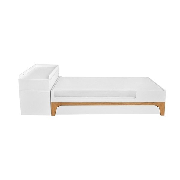 Sertar de depozitare cu roți pentru pătuț BELLAMY UP, 70 x 120 cm, alb-image-2