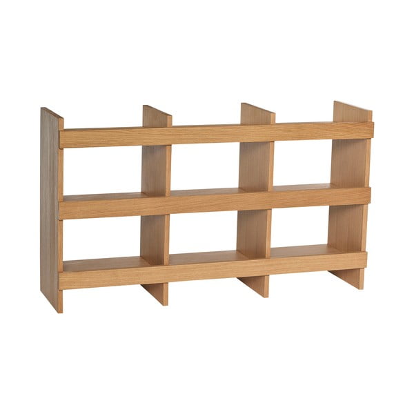 Bibliotecă în culoare naturală cu aspect de lemn de stejar 120x70x32 cm Momentum – Hübsch