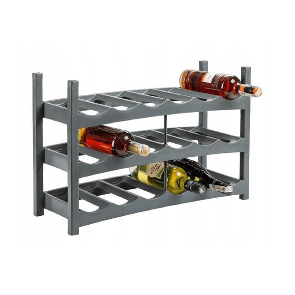 Raft de vin din plastic gri Vario - Rotho-image-4