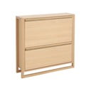 Pantofar în culoare naturală cu deschidere înclinată cu aspect de lemn de stejar NewEst – Woodman