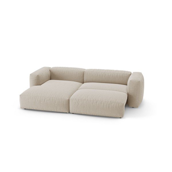 Colțar modular crem extensibil (cu colț pe partea stângă/cu șezlong) – Micadoni -image-4