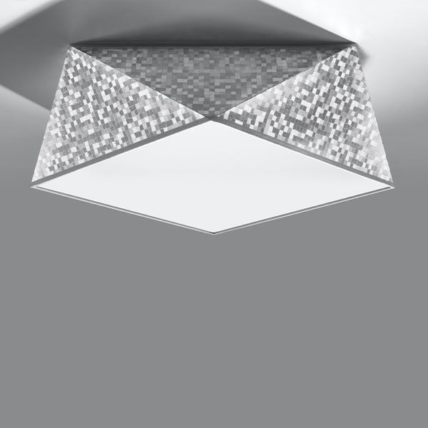 Plafonieră argintie 35x35 cm Koma – Sollux-image-2