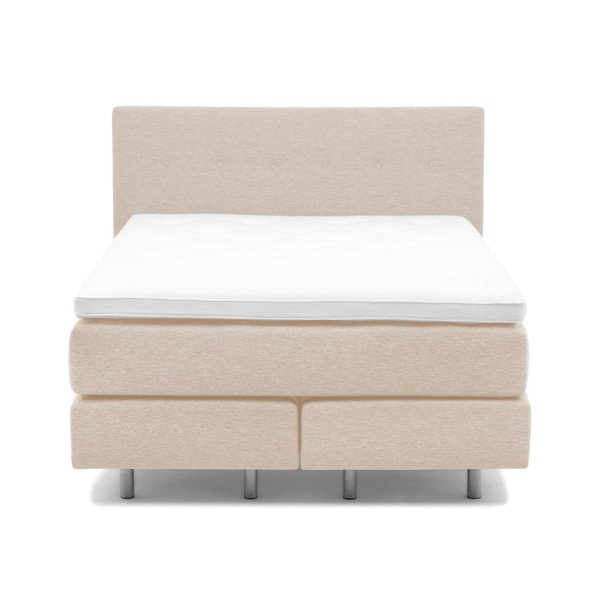Pat boxspring Vivonita Lando, 180 x 200 cm, gri nisip-image-2