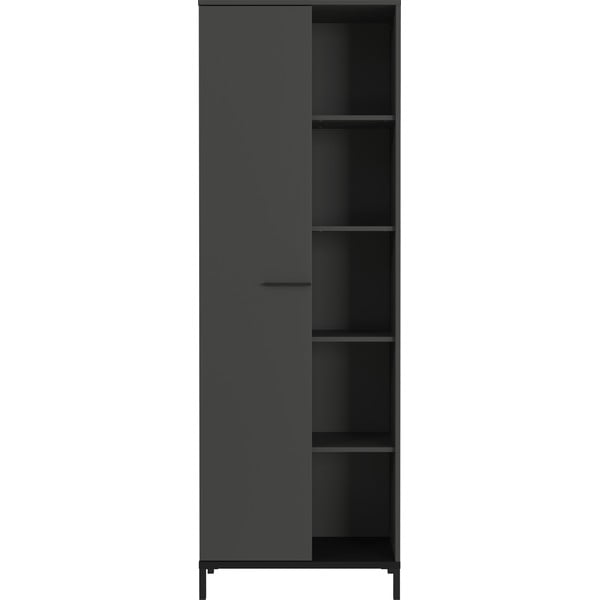 Bibliotecă gri antracit 64x190x34 cm Rovigo – Germania