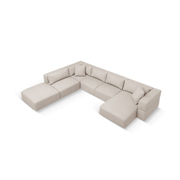 Colțar bej (cu colț pe partea stângă /în formă de "U") Esther – Milo Casa-image-2