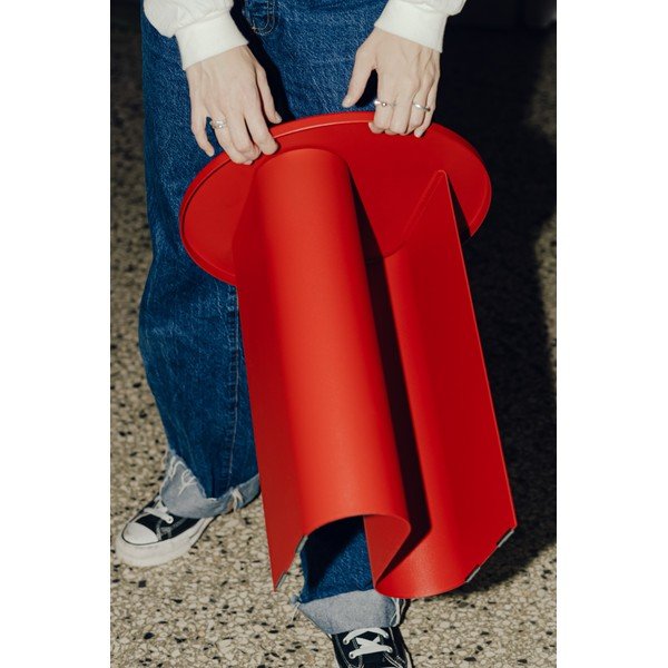 Măsuță auxiliară rotundă din metal ø 35 cm Sato – noo.ma-image-4