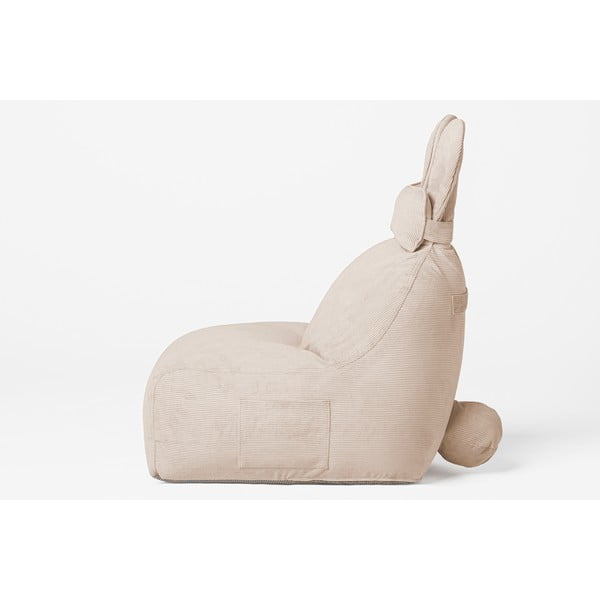 Fotoliu puf pentru copii bej Funny Bunny – The Brooklyn Kids-image-3