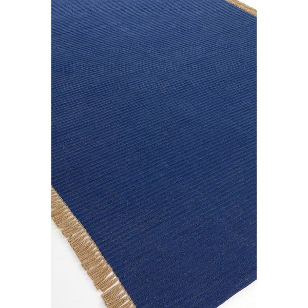 Covor albastru țesut manual din amestec de bumbac 160x230 cm Channa – Jotex-image-4