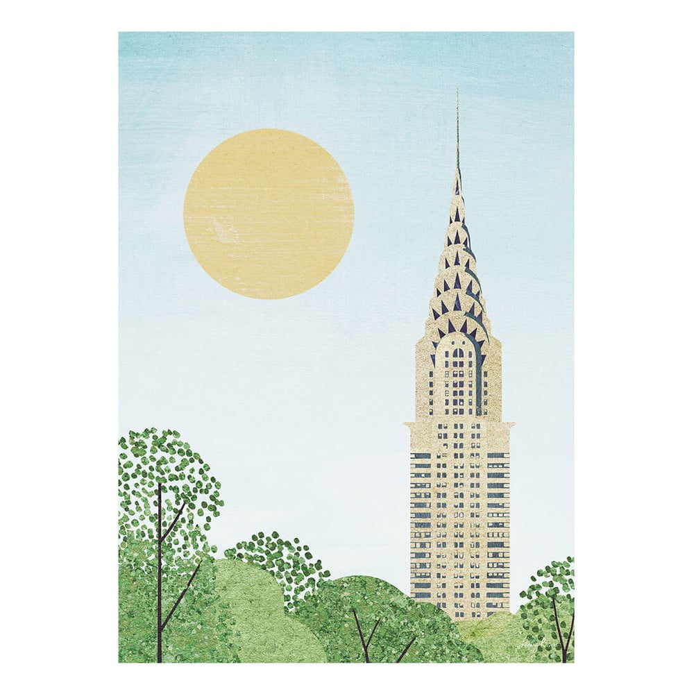 Poster 30x40 cm Chrysler Building - Travelposter