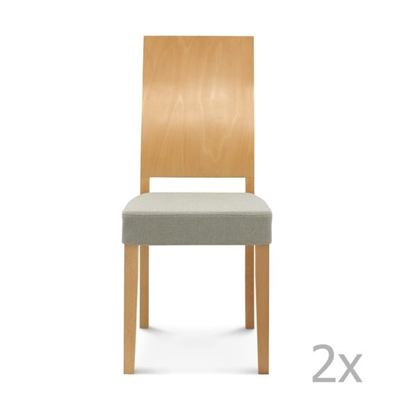 Set 2 scaune de lemn Fameg Daga