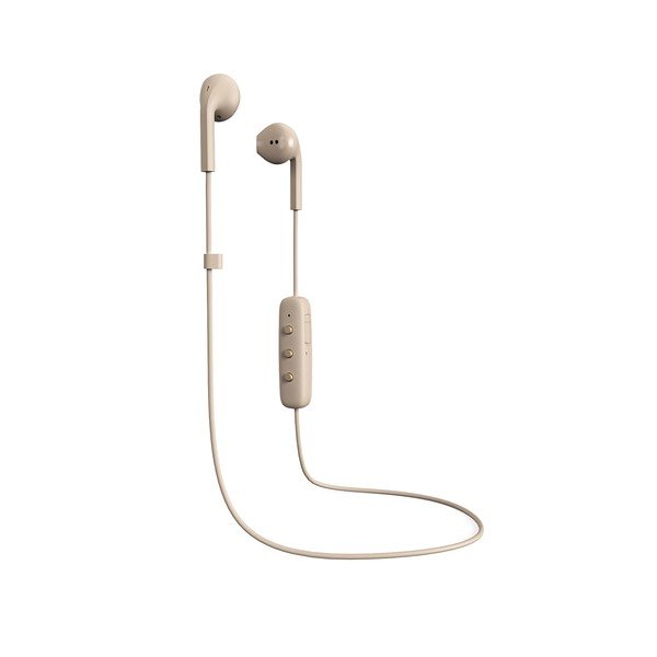 Căști wireless Happy Plugs Earbud, bej-image-1
