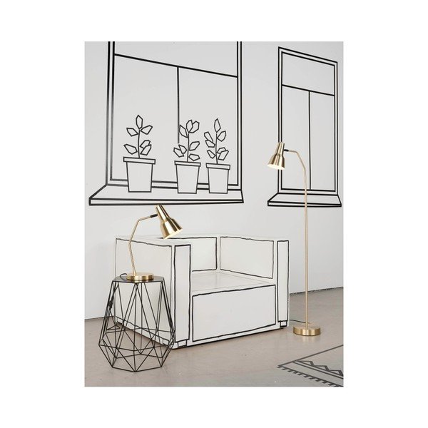 Lampadar auriu cu abajur din metal (înălțime 140 cm) Valencia – it's about RoMi-image-1