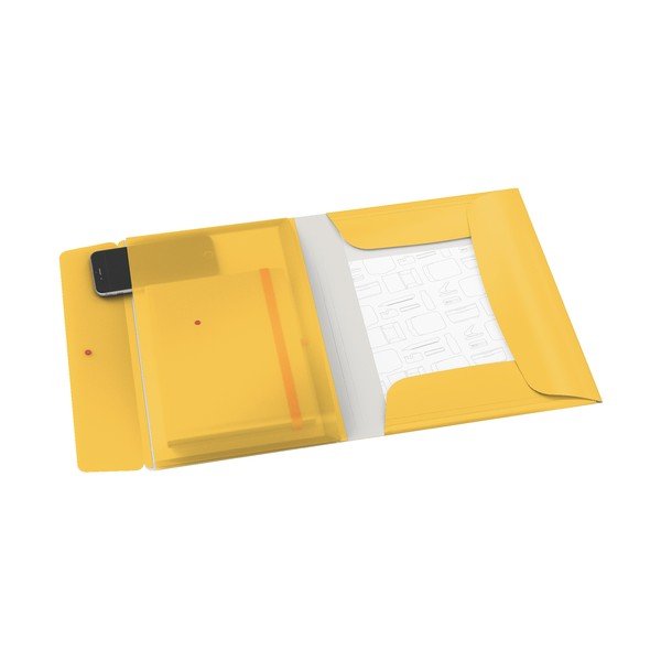 Dosar de birou cu 3 compartimente Leitz Cosy, A4, galben-image-2