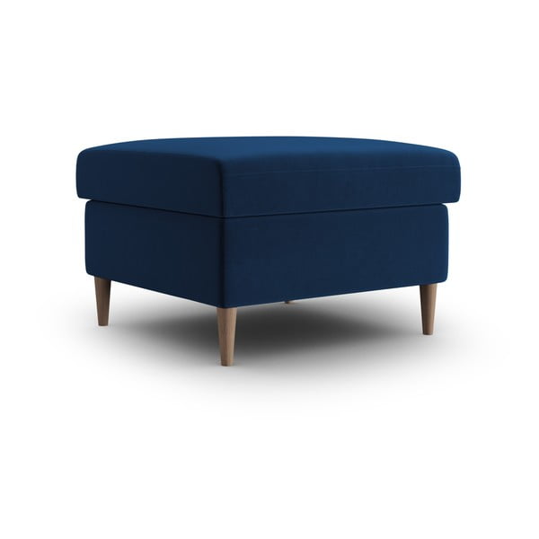 Taburet albastru cu tapițerie din catifea Kyoto – Cosmopolitan Design-image-1