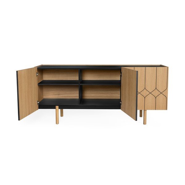 Comodă cu aspect de lemn de stejar Woodman Porto Victoria-image-3