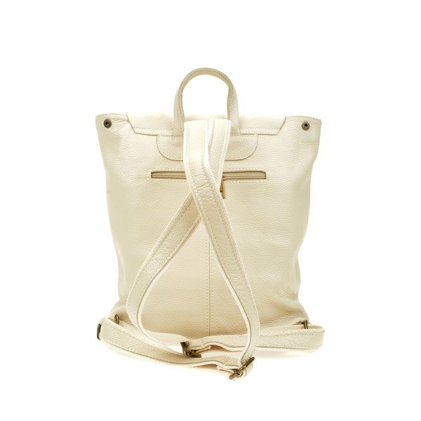Rucsac din piele Roberta M, bej-image-1