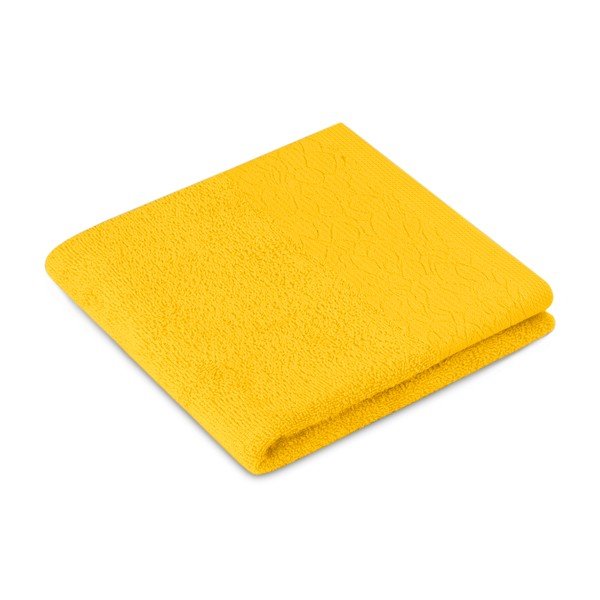 Prosoape de baie galbene 3 buc. din bumbac din frotir Flos – Restilo-image-1