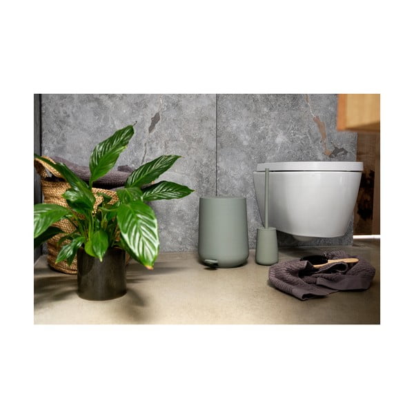 Coș cu pedală pentru baie Zone Nova, 3 l, verde-image-4