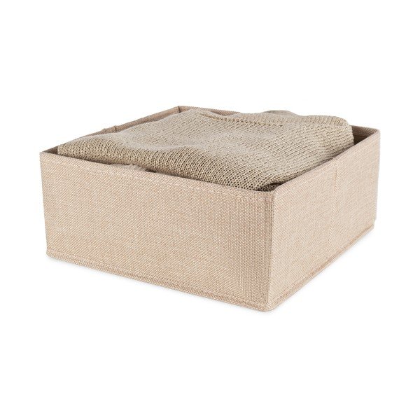 Cutie de depozitare bej din material textil 28x12x12 cm Sandy – Compactor-image-2