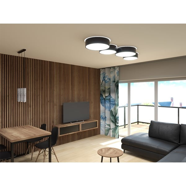 Plafonieră Sollux Atis Ceiling, negru-image-1