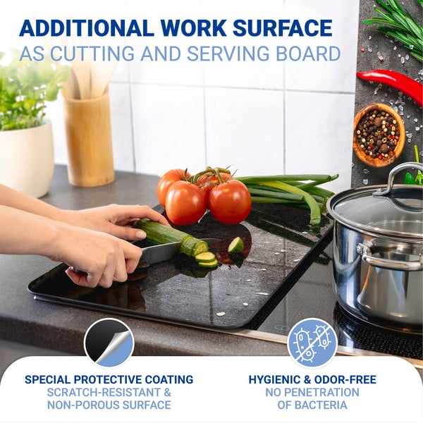 Protecții de aragaz 2 buc. din sticlă temperată 52x30 cm Rosemary - Maximex-image-4