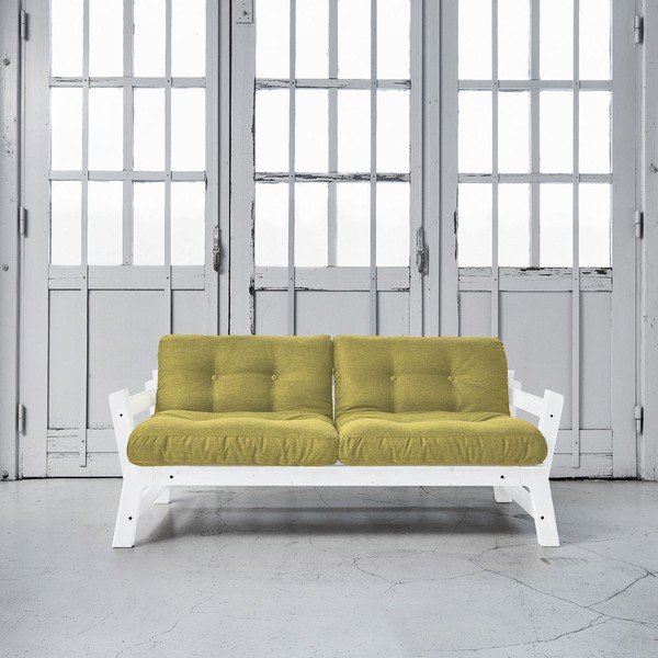 Canapea extensibilă Karup Step White/Avocado Green-image-1