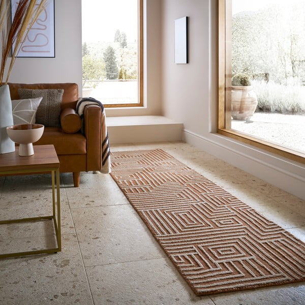 Covor tip traversă teracotă 80x300 cm Kylo – Flair Rugs-image-2