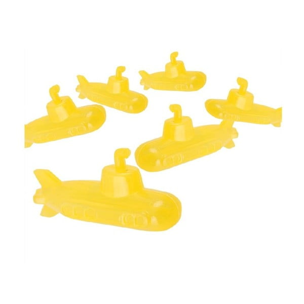 Set 6 forme pentru gheață Kikkerland Submarine, galben