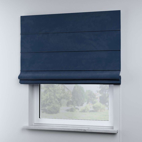 Jaluzea romană albastră 170x130 cm Posh Velvet - Yellow Tipi-image-4